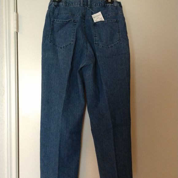 alfred dunner pull on denim pants
